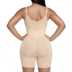 V-Shaped Tummy Control Shapewear Zip-Up Bodysuit
