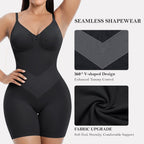 V-Shaped Tummy Control Shapewear Zip-Up Bodysuit